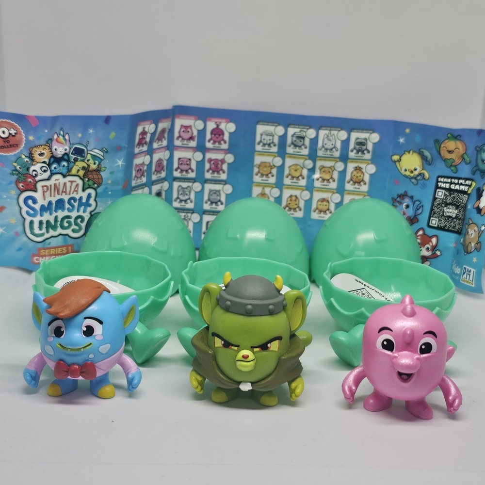 Toikido Pinata Smashlings Series 1 Rainbow Pod Lot of 3 Mystery Figures Roblox
